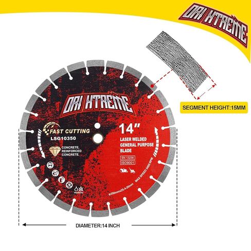 14 Inch Laser Welded Diamond Concrete Saw Blade in Saudi Arabia