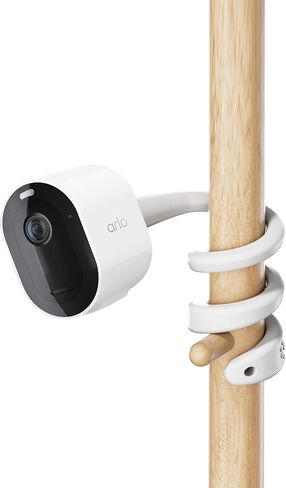 2 Pack Flexible Twist Mount Compatible with Arlo Essential 2K Outdoor/Indoor/Spotlight, Arlo Pro/Pro 2/3/4/5S & Ultra, Bendable No-Drill Security Camera Holder for Damage-Free Installation in Kuwait