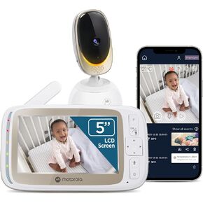 Motorola WiFi Baby Monitor, 5" Screen, Pan Tilt Zoom, Two-Way Talk, Night Vision, Temperature Alert, 1000ft Range (2026 Upgrade) in Saudi Arabia