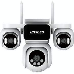 2MP Quad-Lens WiFi Security Camera Wireless Outdoor Indoor Monitor | Cameras for Home Security Outdoor Camera Wireless Color Night Vision Weatherproof Auto Tracking Monitor for Home Garden in Kuwait