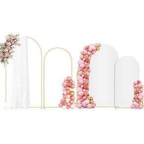 7.2FT+6FT Metal Arch Backdrop Stand+ White Arch Backdrop Cover in Kuwait