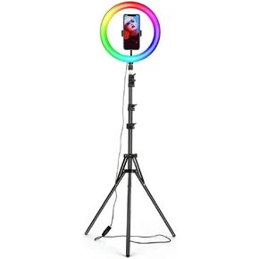 10 Inch RGB Light with Remote LED Photographic Selfie Tripod with Stand in Kuwait