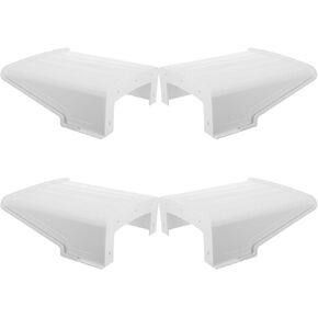 Generic 4pcs Weatherproof Security Camera Cover with Sunshade Protection, Stable Plastic Construction, White Outdoor Protective Housing Shield for CCTV System and Street Surveillance in Kuwait