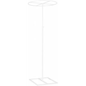 AsrMyjcx Adjustable Support Photography Backdrop Hoop Stand Galvanized Iron Telescopic Frame Aisle Marker with Stable Structure Suitable for Weddings Parties , White , 40CM in Saudi Arabia