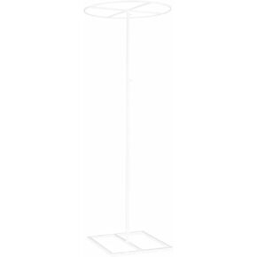 IAMDORE Adjustable Support Display Hoop Stand Galvanized Iron Backdrop Frame Telescopic Pole Aisle Marker with Resistant Build Suitable for Weddings Parties , White , 80CM in Saudi Arabia