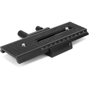 2 Way Macro Focusing Rail Slider, Camera Rail Slider for Close Up, Precision Dual Direction Adjustment with 1/4" Mounting Screw, Alloy Macro Focus Slider for in Saudi Arabia