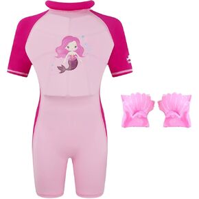 Gogokids Kids Floatation Swimsuit, Toddler One Piece Swimsuits with Armbands, UV 50+ Sun Protection Swimwear for 2-7 Years (26-57lbs) Boys & Girls in Saudi Arabia