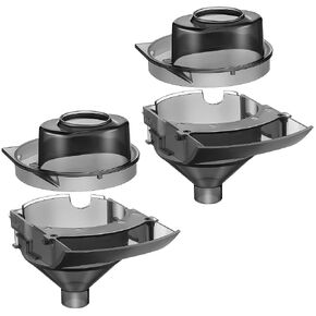 2 Sets Replacement Funnel Compatible with Baby Brezza Formula Pro | Replacement Parts Funnel and Cover, Baby Formula Dispenser, Easy Install, Dishwasher Safe Grey Parts for Baby Feeding in Saudi Arabia