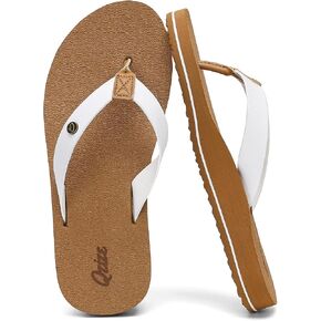 Women's Yoga Mat Flip Flops Leather Strap Arch Support Sandals | Comfortable,Cushion,Summer,Beach,Walking,Slip On,Thong Slides Indoor,Outdoor,Vacation Essentials in Saudi Arabia
