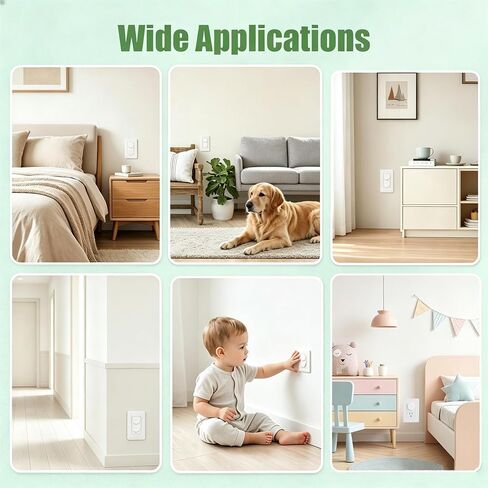 24 Pack Outlet Covers Baby Proofing, Baby Proof Outlet Covers, Plug Covers Baby Proofing, Childproof Electrical Socket Plug Protectors, Durable Socket Safety Guards for Home Hotel Travel in Kuwait