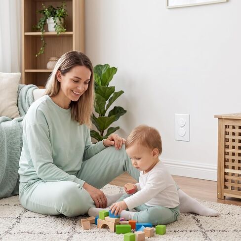 24 Pack Outlet Covers Baby Proofing, Baby Proof Outlet Covers, Plug Covers Baby Proofing, Childproof Electrical Socket Plug Protectors, Durable Socket Safety Guards for Home Hotel Travel in Kuwait