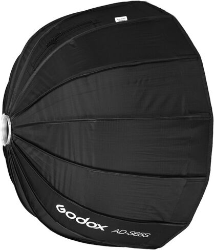Godox Flash AD-S65S Parabolic Softbox 65cm for Flash Lighting, Soft Even Illumination with Controlled Spread, Light Efficiency and Balanced Output for Studio and On-Location Photography in Saudi Arabia