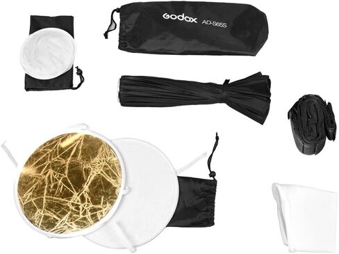 Godox Flash AD-S65S Parabolic Softbox 65cm for Flash Lighting, Soft Even Illumination with Controlled Spread, Light Efficiency and Balanced Output for Studio and On-Location Photography in Saudi Arabia