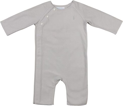 RL Infant Boy's (0M-24M) Lux Micro Long Sleeve Body Suit (6M, Gray) in Kuwait
