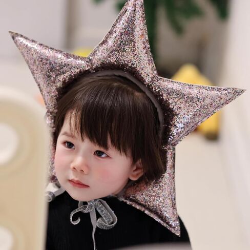 hejhncii Glittered Hat Headwear Party Costume Photo Props Headbands Animation Hair Hoop for Photo Props Star Headpiece in Saudi Arabia