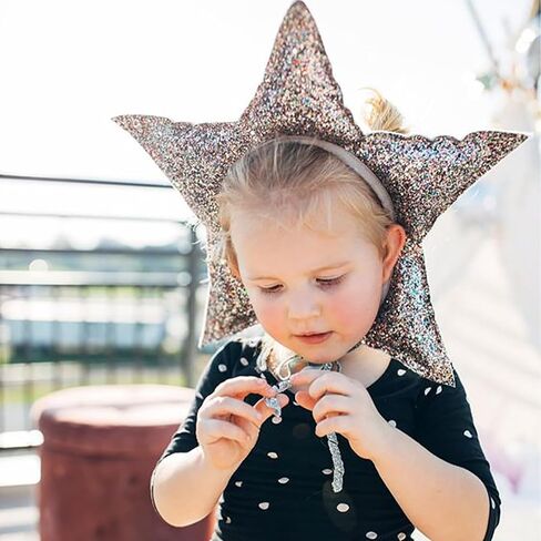 hejhncii Glittered Hat Headwear Party Costume Photo Props Headbands Animation Hair Hoop for Photo Props Star Headpiece in Saudi Arabia