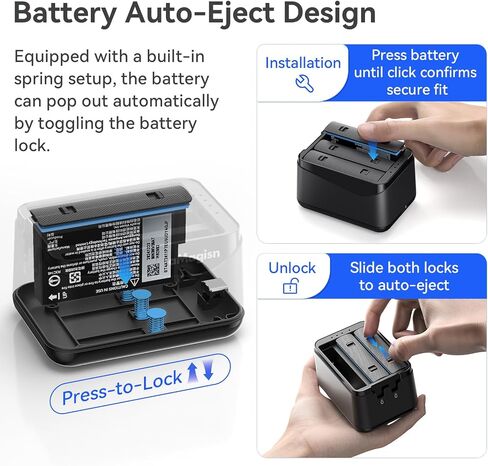 3 Slot Battery Charge Hub Compatible with Insta360 X5 | 360 X5 Battery Charger Accessories Includes Charging Cable(NOT Included 360X5 Battery) in Saudi Arabia