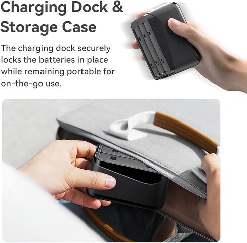 3 Slot Battery Charge Hub Compatible with Insta360 X5 | 360 X5 Battery Charger Accessories Includes Charging Cable(NOT Included 360X5 Battery) in Saudi Arabia