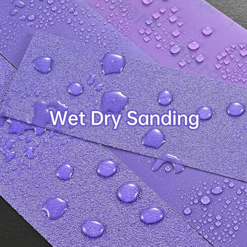 400 Grit PSA Sandpaper Roll, Self Adhesive Stickyback Sand Paper | 2-3/4" Wide Continuous 20 Yard Roll, Purple Film Ceramic Abrasive Longboard Sanding Roll for Auto, Wood, Hand Sanding Blocks in Kuwait