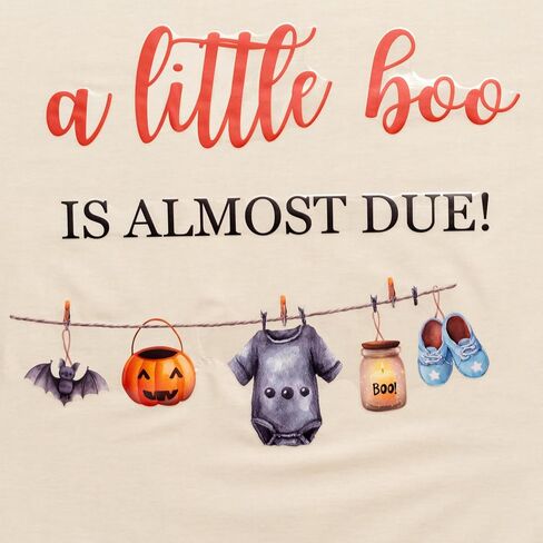 A Little Boo is Almost Due Decal | Halloween Baby Shower Gender Reveal Party Decorations,Little Boo Bat Pumpkin Sign Balloon Arch Background Decal in Saudi Arabia