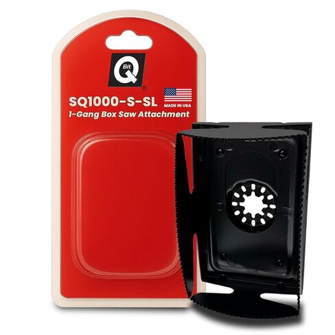Qbit SQ1000-S-SL Stainless Steel Oscillating Drywall Blade, for 1-Gang Boxes,Universal Quick Release Multi-Tool Blade-Compatible with Bosch,Fein,Makita Oscillating Multitool Accessories in Saudi Arabia