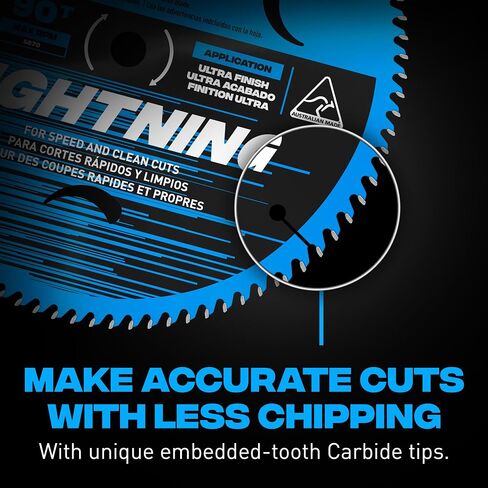 OX Pro 10 in 90-Tooth Carbide Circular Saw Blade for Wood | 5/8 in bore, table saw and miter saw compatible, hardwood, softwood, plywood, laminate cutting in Kuwait