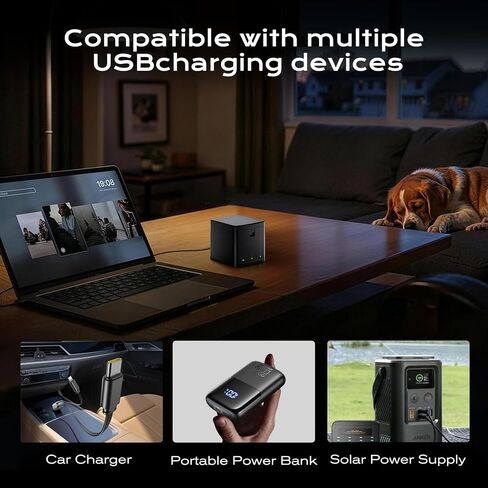 Battery Charger Compatible with GoPro Hero 12/11/10/9 Black Battery | 3-Channel USB Fast Battery Charger Station with LED light in Saudi Arabia