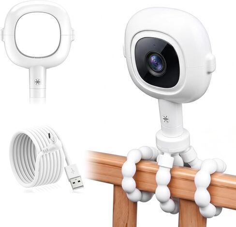 wochel Baby Monitor Mount Compatible with Nanit Pro Smart Baby Monitor & Flex Stand Nanit Baby Monitor, Portable Travel Stand Tripod Baby Camera Mount Attach Your Baby Cam Wherever You Like in Saudi Arabia