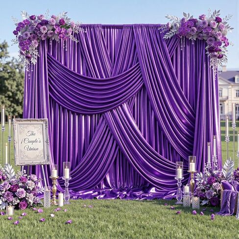 20x12FT Silver Sequin Curtains Backdrop, Wrinkle Free Back Drop for Wedding | 4 Panels 5x12FT hot-stamped shimmer fabric, glitter drapes. Perfect for photography, birthday, graduation, party, stage decor in Saudi Arabia