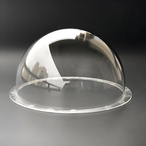 6.2 Inch Acrylic Plexi Glass Clear Dome Cover, Plastic Hemisphere Lens Cap Ball Cover, Surveillance CCTV Camera Housing for Security Camera, 156mm Outer Diameter, 93mm Height in Saudi Arabia