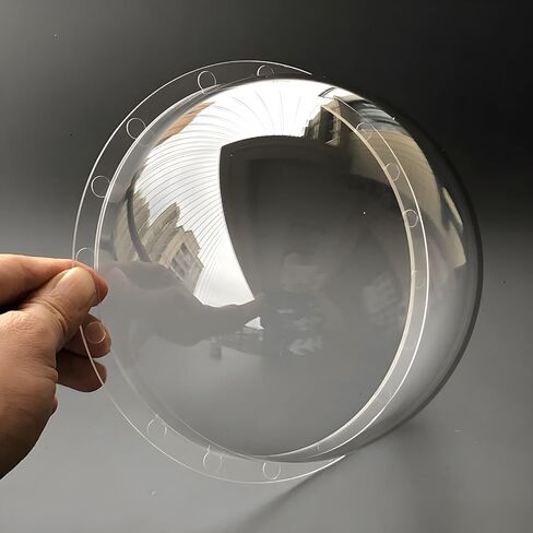 6.2 Inch Acrylic Plexi Glass Clear Dome Cover, Plastic Hemisphere Lens Cap Ball Cover, Surveillance CCTV Camera Housing for Security Camera, 156mm Outer Diameter, 93mm Height in Saudi Arabia