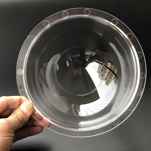 6.2 Inch Acrylic Plexi Glass Clear Dome Cover, Plastic Hemisphere Lens Cap Ball Cover, Surveillance CCTV Camera Housing for Security Camera, 156mm Outer Diameter, 93mm Height in Saudi Arabia