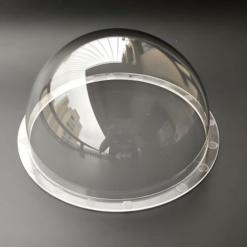 6.2 Inch Acrylic Plexi Glass Clear Dome Cover, Plastic Hemisphere Lens Cap Ball Cover, Surveillance CCTV Camera Housing for Security Camera, 156mm Outer Diameter, 93mm Height in Saudi Arabia