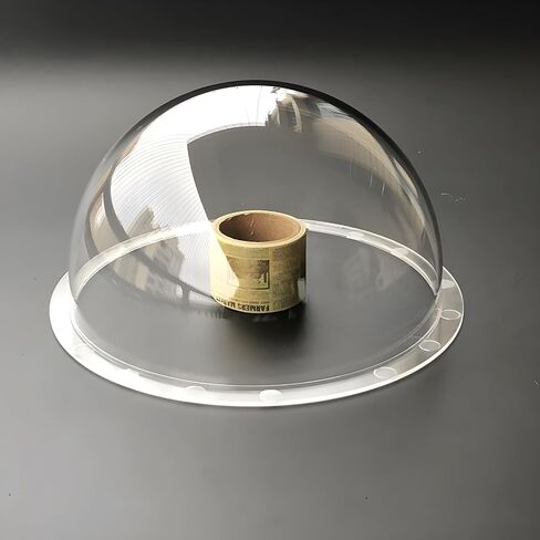 6.2 Inch Acrylic Plexi Glass Clear Dome Cover, Plastic Hemisphere Lens Cap Ball Cover, Surveillance CCTV Camera Housing for Security Camera, 156mm Outer Diameter, 93mm Height in Saudi Arabia