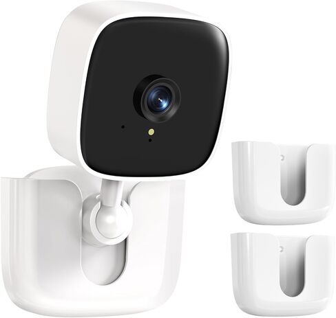 Adhesive Tapo Camera Mount,Fit for Tapo Link Indoor Security Camera C100 /C110 ,No Drilling Mount Holder,No Damage to Surface Mounting Bracket (Tapo Link Cameras is Not Included) White,2Pack in Saudi Arabia