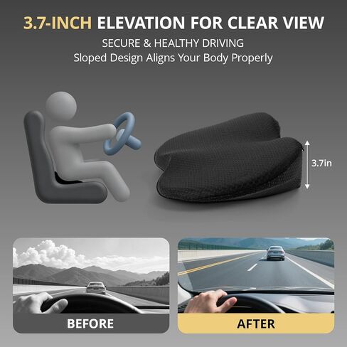 Car Seat Cushions for Driving | Car Seat Cushions,Relieve Sciatica & Back Pain, Improve Driving Posture, Ergonomic Truck Seat Cushion for Long Commute in Kuwait