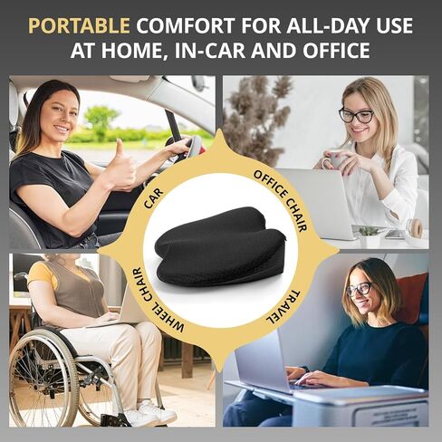 Car Seat Cushions for Driving | Car Seat Cushions,Relieve Sciatica & Back Pain, Improve Driving Posture, Ergonomic Truck Seat Cushion for Long Commute in Kuwait