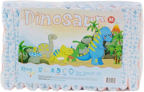 Rearz MEGA Dinosaur Adult Disposable Diapers, X-Large, 12 Pack in Kuwait