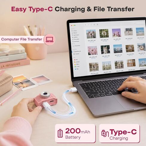 Mini Portable Keychain Digital Camera: 1.47" Display 1080P Video Camera | Pocket Retro Recorder with 5 Vintage Filter, USB-C Rechargeable, 32GB Card, Ideal Gift for Teen Adult Y2K Party Travel Vlog in Kuwait