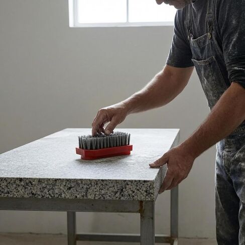 Stone Cleaning Brush Stone Polishing Brush Surface Treatment Brush Detailing Brush With Silicon Carbide For Controlled Grit Action Suitable for, 320 in Kuwait