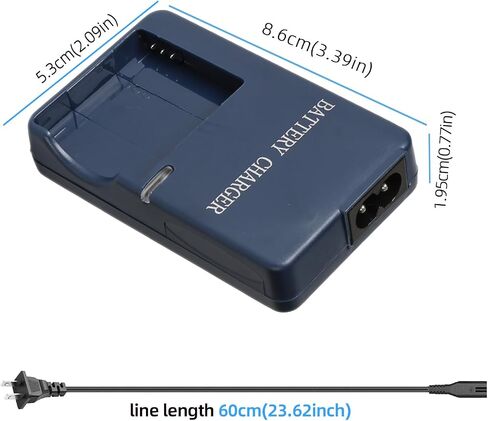 NB-4L CB-2LV Battery Charger Compatible with Canon IXUS | 100 HS, 300 HS, 310 HS, PowerShot SD1000, SD1100 IS, SD1400 IS, SD200, SD300, SD450, SD600, SD750, SD780 IS, SD960 IS in Kuwait