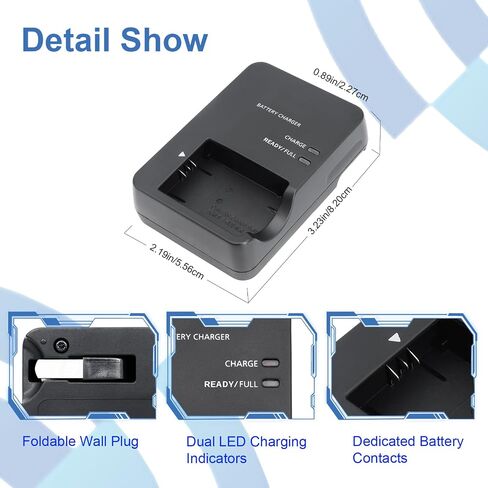 NB-13L Wall Battery Charger Compatible with Canon PowerShot G7X Mark II/III, G9X Mark II, SX740 HS, G5X Mark II in Kuwait