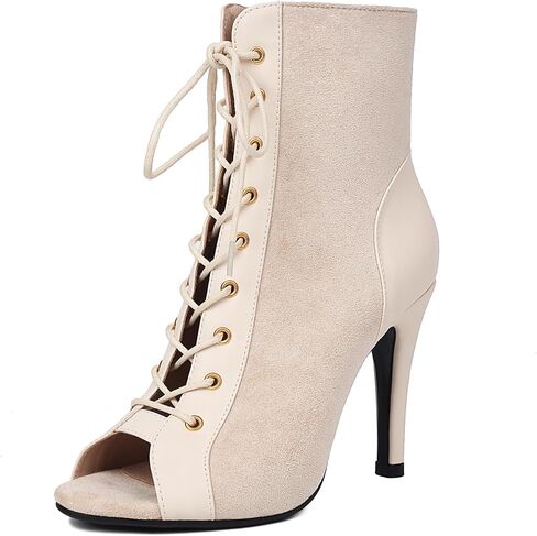 Roimaash 7/10CM Heels Women Burju Dance Shoes Lace up in Kuwait
