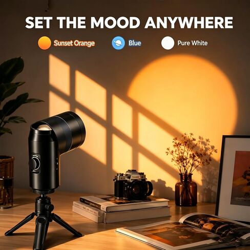 Photography Spotlight Projection Light, Creative Content Lighting System with 20 Magnetic Zoom Control Multi Color Effects Rechargeable Power for Photo Video Studio Production in Saudi Arabia