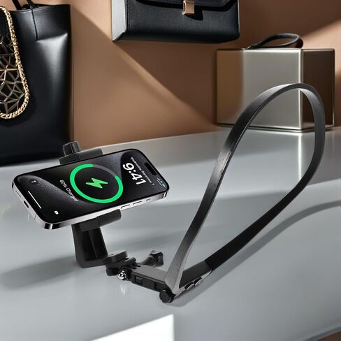 Neck Phone Mount Stand and Camera Chest Holder for POV Recording, Hands-Free Flexible Neck Mount with Strap for Outdoor Cycling Vlogging and Live Broadcast in Saudi Arabia