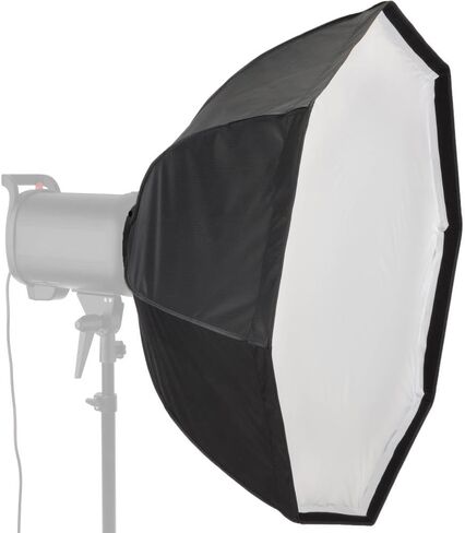 BoomBox 36"/91.4 cm Octagonal Softbox w Bowens S-Type Mount V2 - Umbrella-Style Quick-Open Light Modifier for Monolights Strobes and LED Lights, Removable Diffuser & Baffle, Deflector Plate in Saudi Arabia