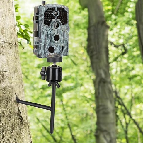4 Pack Trail Camera Tree Mount, 360°Adjustable Trail Camera Holder | T-Shaped Tracking Camera Bracket, Tree 1/4"-20 Screw Mounting Brackets, Steel Trailcam Holder for Hunting in Saudi Arabia