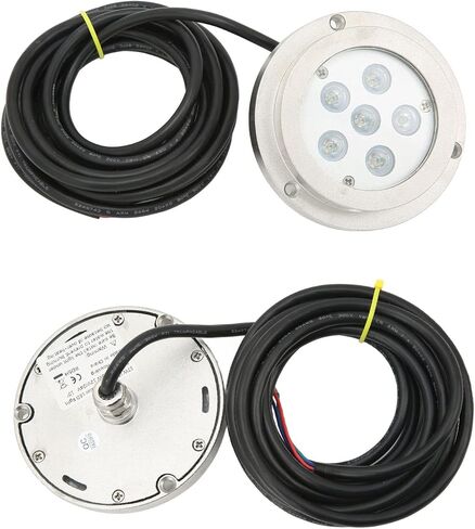 Boat Underwater Light, 316 Stainless Steel Underwater Light 12V 24V 17W RGBW LED 3.8 Inch Flush Mount IP68 for Yacht Ship Motorboat Pool Fountain in Saudi Arabia