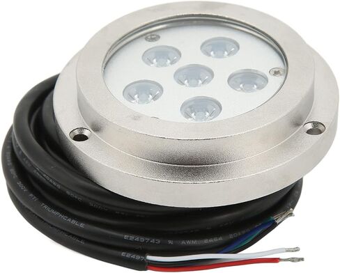 Boat Underwater Light, 316 Stainless Steel Underwater Light 12V 24V 17W RGBW LED 3.8 Inch Flush Mount IP68 for Yacht Ship Motorboat Pool Fountain in Saudi Arabia