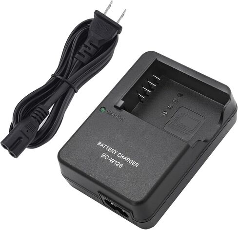 BC-W126 Battery Charger for NP-W126 NP-W126S Battery Compatible with Fujifilm X100vi, X100V, XM5, XE5, XT30II, XT30, X Half, XS10, XT20, XE4, A5 Cameras in Kuwait